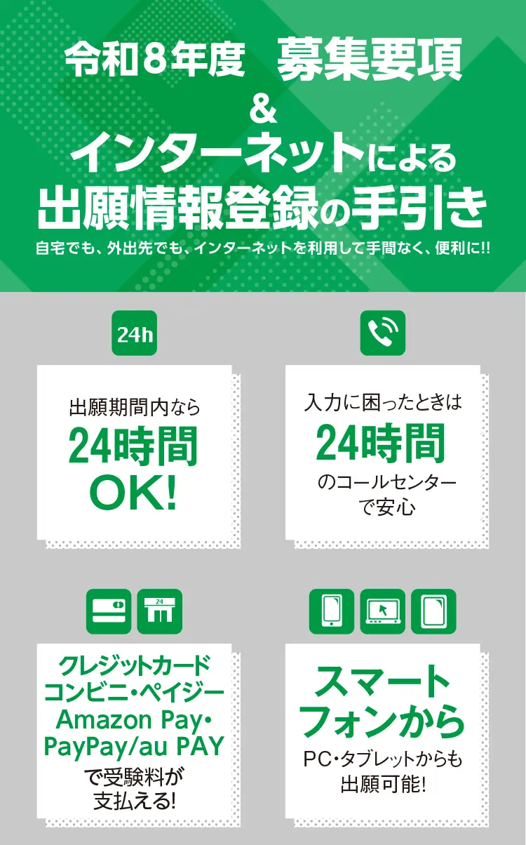 インターネットによる出願情報登録の手引き